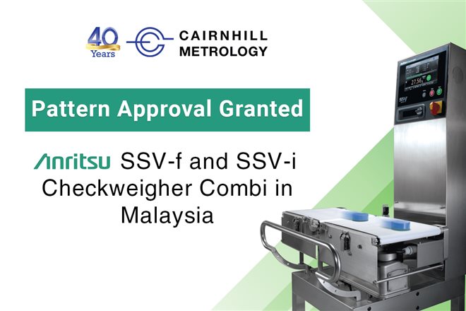 Pattern Approval Granted for Anritsu SSV-f and SSV-i Checkweigher Combi